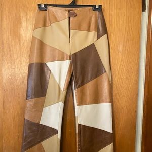 GENUINE LEATHER PANTS SIZE 2